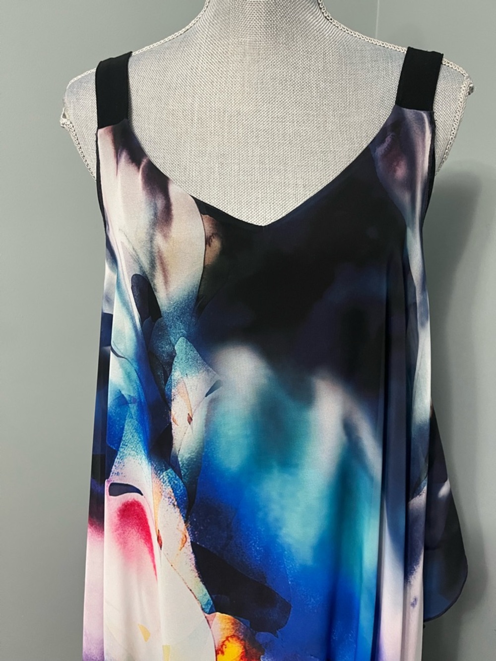 JOSEPH RIBKOFF flowy overlay dress women’s size 8 feminine beach resort wear - Picture 3 of 15